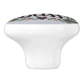 Nähen ist meine Bläschen-Typografie Keramikknauf (Seitenansicht)