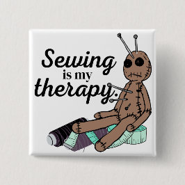 Nähen ist meine Therapie! Voodoo Doll Button