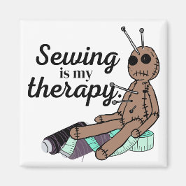 Nähen ist meine Therapie! Voodoo Doll Magnet