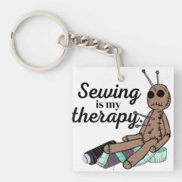 Nähen ist meine Therapie! Voodoo Doll Schlüsselanhänger