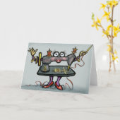 Nähen Karte (Gelbe Blume)