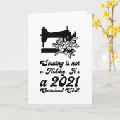 Nähen - karte (Gelbe Blume)