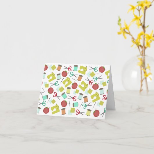 Nähen Karte (Gelbe Blume)