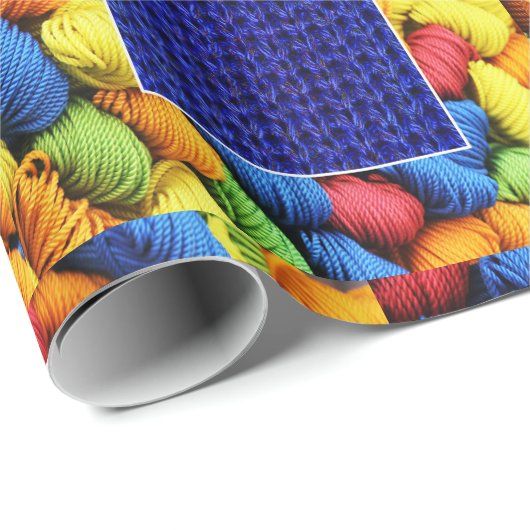 Nähen Knittern Crochet Yarn Mütter Tag Geburtstag Geschenkpapier (Rolleneckpunkt)