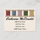 Nähen/Krebskarte Visitenkarte (Rückseite)