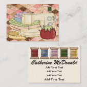 Nähen/Krebskarte Visitenkarte (Vorne/Hinten)