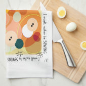 Nähen Küchentuch (Viertel Falte)