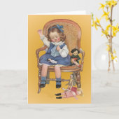 Nähen lernen karte (Gelbe Blume)