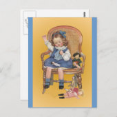 Nähen lernen postkarte (Vorne/Hinten)