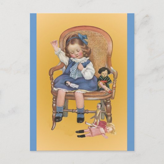 Nähen lernen postkarte (Vorderseite)