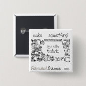 Nähen mit Button-Taste für Fabric Brooch Button (Vorne & Hinten)