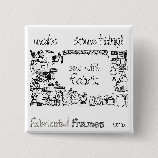 Nähen mit Button-Taste für Fabric Brooch Button (Vorderseite)