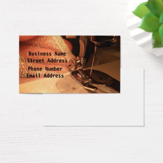 Nähen mit Sorgfalt Visitenkarte (Schreibtisch)