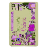 Nähen mit Stoff Premium Flexi Magnet (Vertikal)