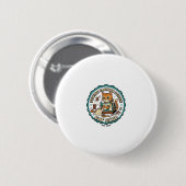 Nähen Mode Design Katze Katzenliebhaber-Geschenk - Button (Vorne & Hinten)