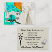 Nähen/Mode/Seamstress Visitenkarte (Vorne/Hinten)