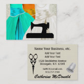 Nähen/Mode/Seamstress Visitenkarte (Vorne/Hinten)