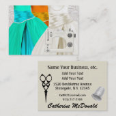 Nähen/Mode/Seamstress Visitenkarte (Vorne/Hinten)