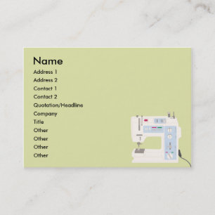 Nähen - mollig visitenkarte