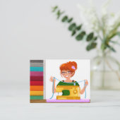 Nähen/Nähen/Nähen/Mode Visitenkarte (Stehend Vorderseite)