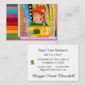 Nähen/Nähen/Nähen/Mode Visitenkarte (Vorne/Hinten)