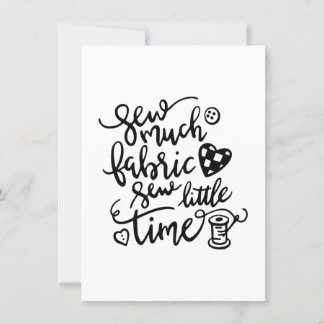 Nähen | Nähen viel Stoff nähen wenig Zeit Einladung