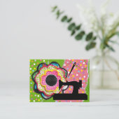 Nähen/Nähen Visitenkarte (Stehend Vorderseite)