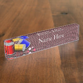 Nähen Namensplakette (Seite)