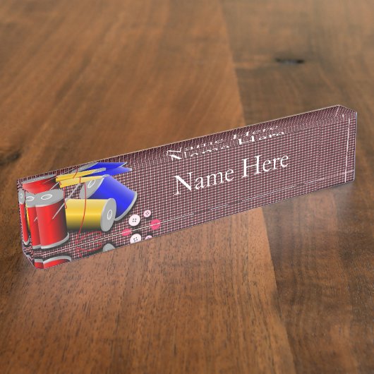 Nähen Namensplakette (Seite)