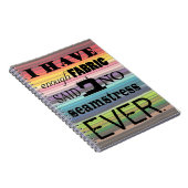 Nähen nicht genug Fabric Crafts Notebook Notizblock (Rechte Seite)