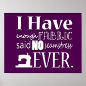 Nähen ・ Nicht genug Fabrikhandwerk {dunkel} Poster (Vorne)