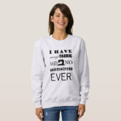 Nähen ・ Nicht genug Gewebe ・ Handwerk Sweatshirt (Vorne ganz)