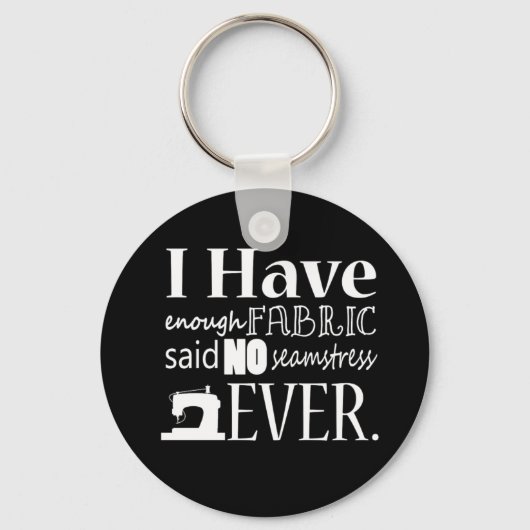 Nähen ・ Nicht genug Stoff {dunkel} Schlüsselanhänger (Vorderseite)