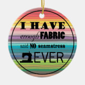 Nähen nicht genug Stoff ・ Handwerk Keramik Ornament (Vorne)