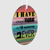 Nähen nicht genug Stoff ・ Handwerk Ornament (Vorderseite)