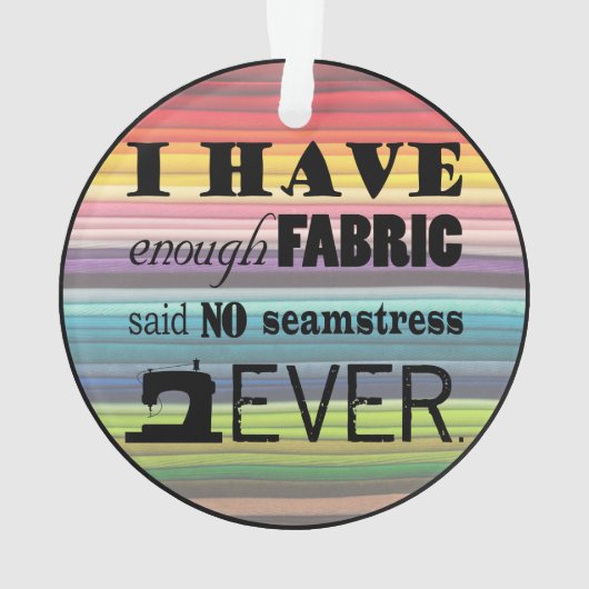 Nähen nicht genug Stoff ・ Handwerk Ornament (Rückseite)