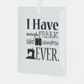 Nähen nicht genug Stoff ・ Handwerk Ornament Aus Glas (Vorderseite links)