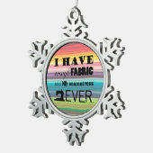 Nähen nicht genug Stoff ・ Handwerk Schneeflocken Zinn-Ornament (Rechts)