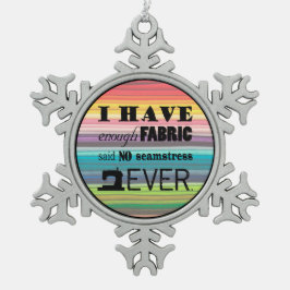 Nähen nicht genug Stoff ・ Handwerk Schneeflocken Zinn-Ornament