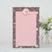 Nähen Niedliches Foto braun Briefpapier (Stehend Vorderseite)