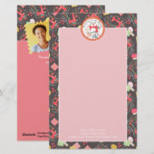 Nähen Niedliches Foto braun Briefpapier (Vorne/Hinten)