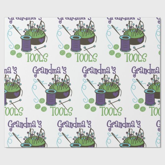 Nähen Oma Geschenkpapier (Flach)