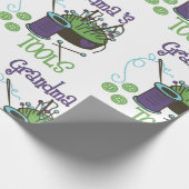 Nähen Oma Geschenkpapier (Ecke)