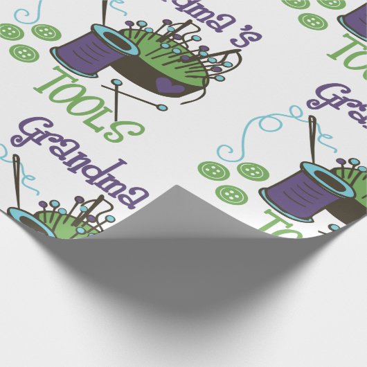 Nähen Oma Geschenkpapier (Ecke)