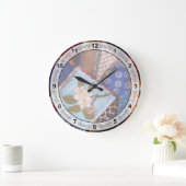 Nähen - Patchwork - Oma-Steppdecke Große Wanduhr (Zuhause)