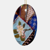Nähen - Patchwork - Oma-Steppdecke Keramikornament (Rechts)