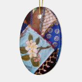 Nähen - Patchwork - Oma-Steppdecke Keramikornament (Links)