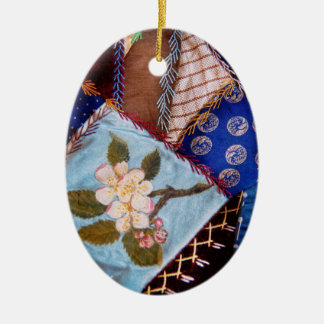 Nähen - Patchwork - Oma-Steppdecke Keramikornament