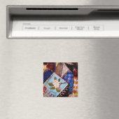 Nähen - Patchwork - Oma-Steppdecke Magnet (In Situ (Geschirrspüler))