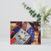 Nähen - Patchwork - Oma-Steppdecke Postkarte (Stehend Vorderseite)